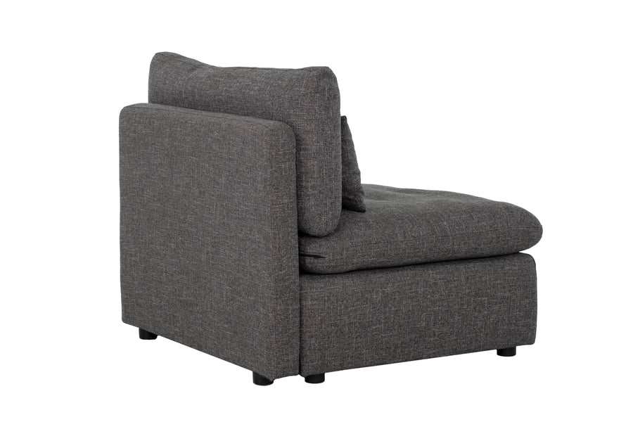 Divani Casa Paseo Charcoal Modular Sectional / 4pc - Ornate Home