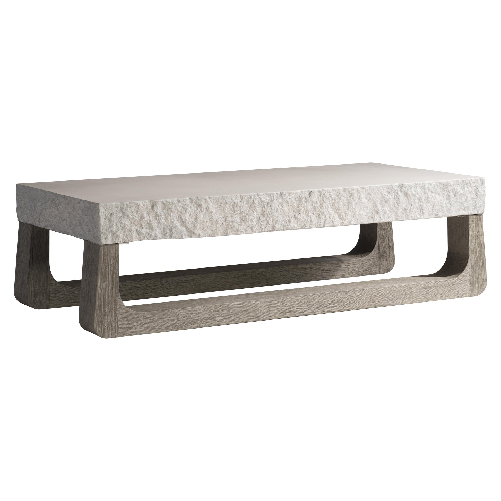 Bristol Sand Grey/Weathered Teak Outdoor Cocktail Table - Ornate Home