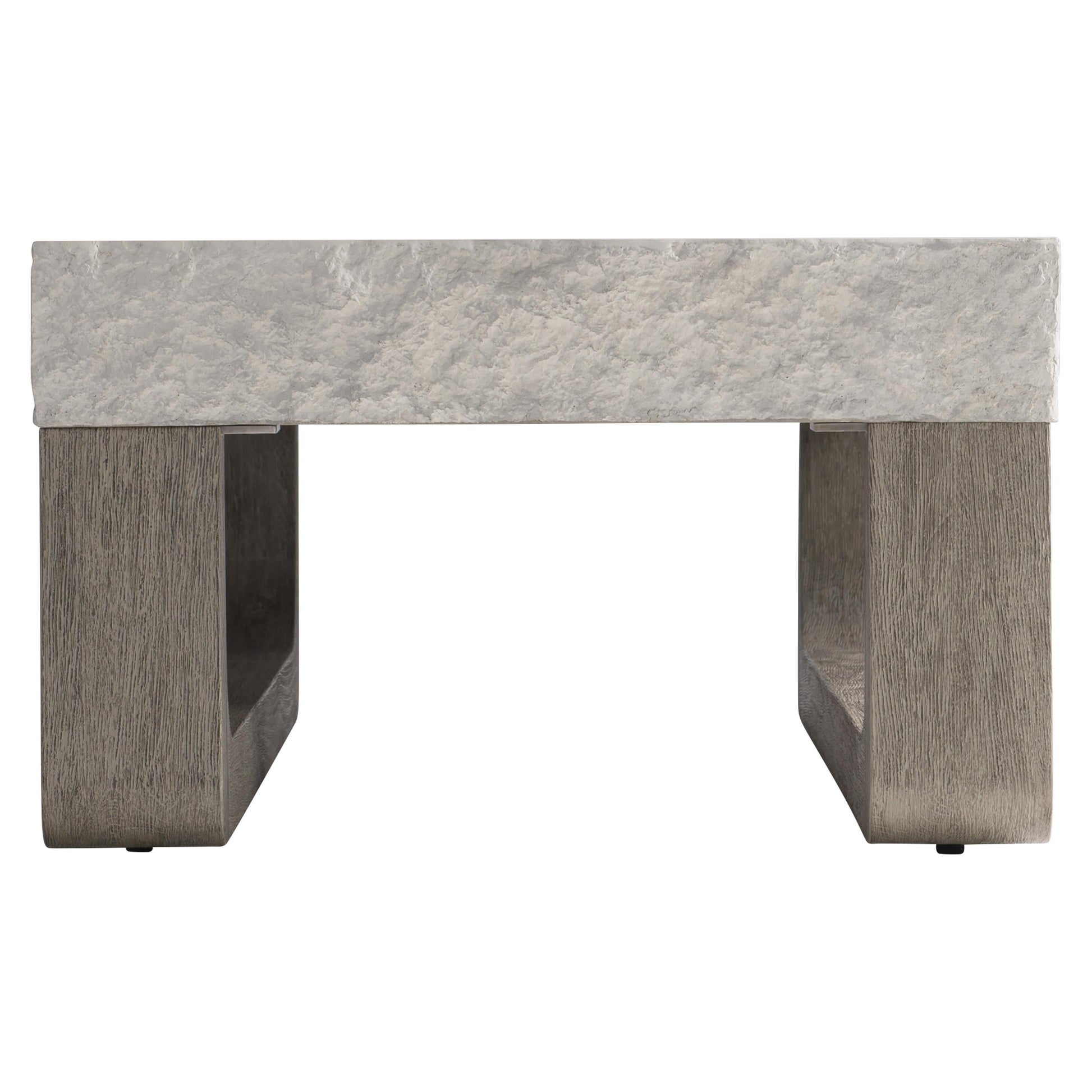 Bristol Sand Grey/Weathered Teak Outdoor Cocktail Table - Ornate Home