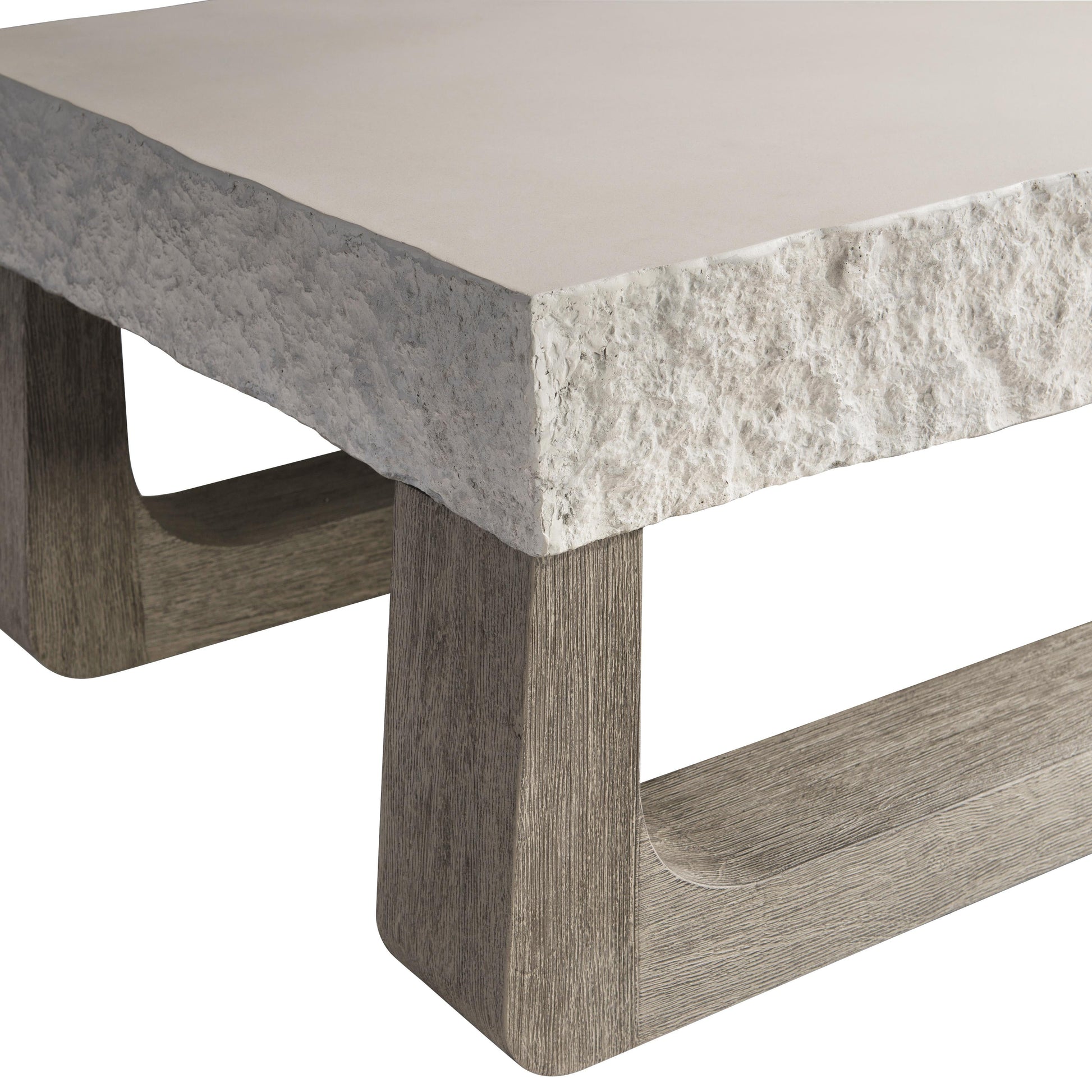 Bristol Sand Grey/Weathered Teak Outdoor Cocktail Table - Ornate Home