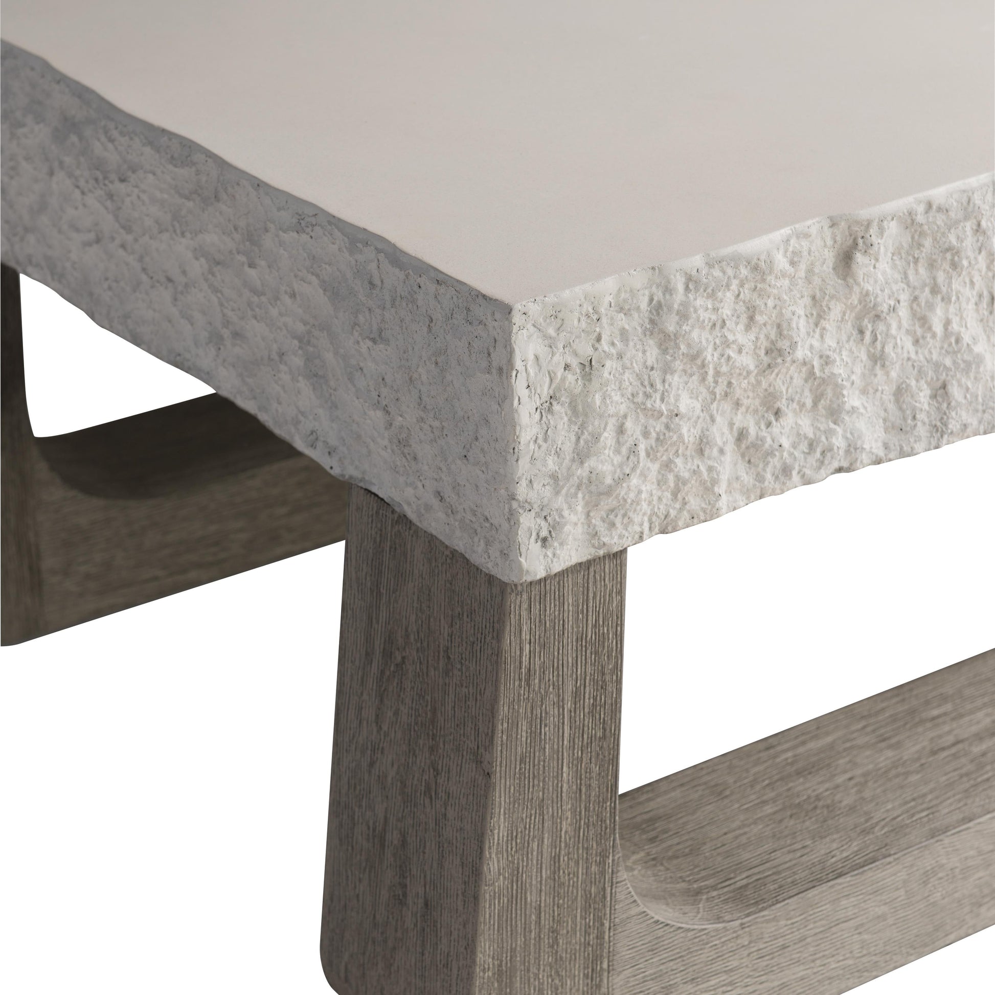 Bristol Sand Grey/Weathered Teak Outdoor Cocktail Table - Ornate Home