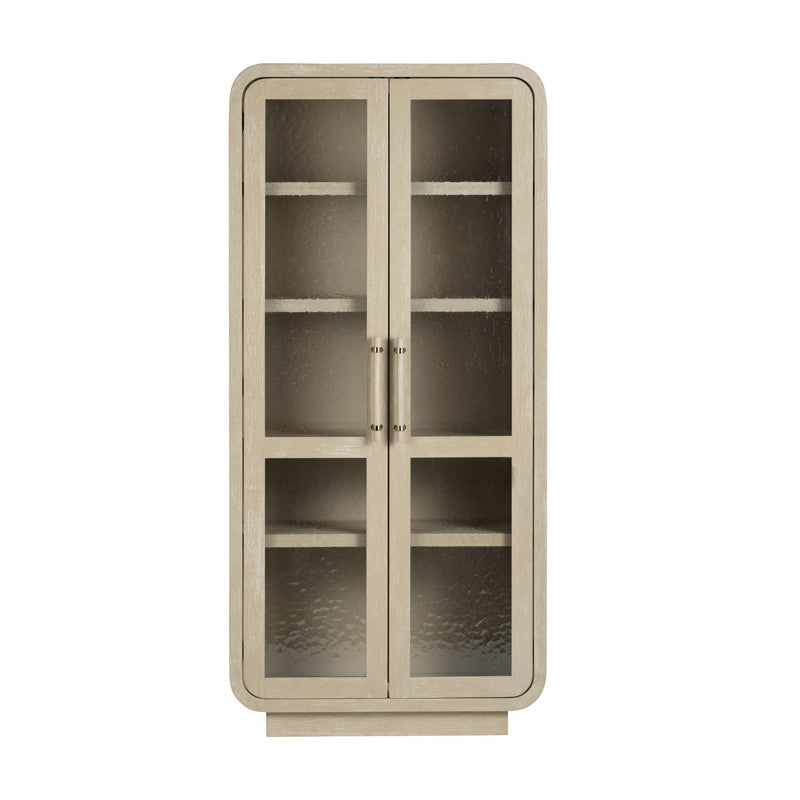 Bristol Tan Curio Cabinet - Ornate Home