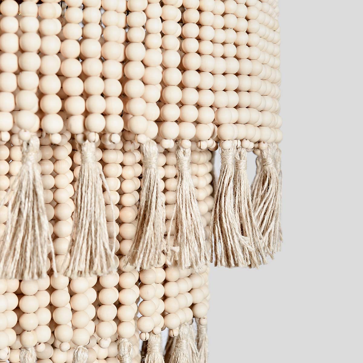 Brittany Natural Beaded Chandelier - Ornate Home