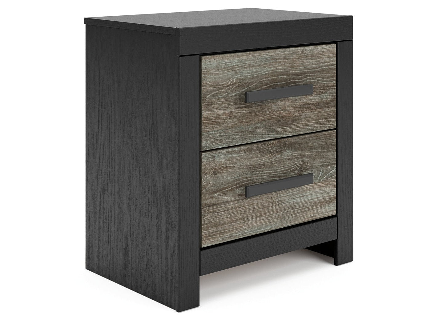 Broachmyn Black/Gray Nightstand- Viva Furn