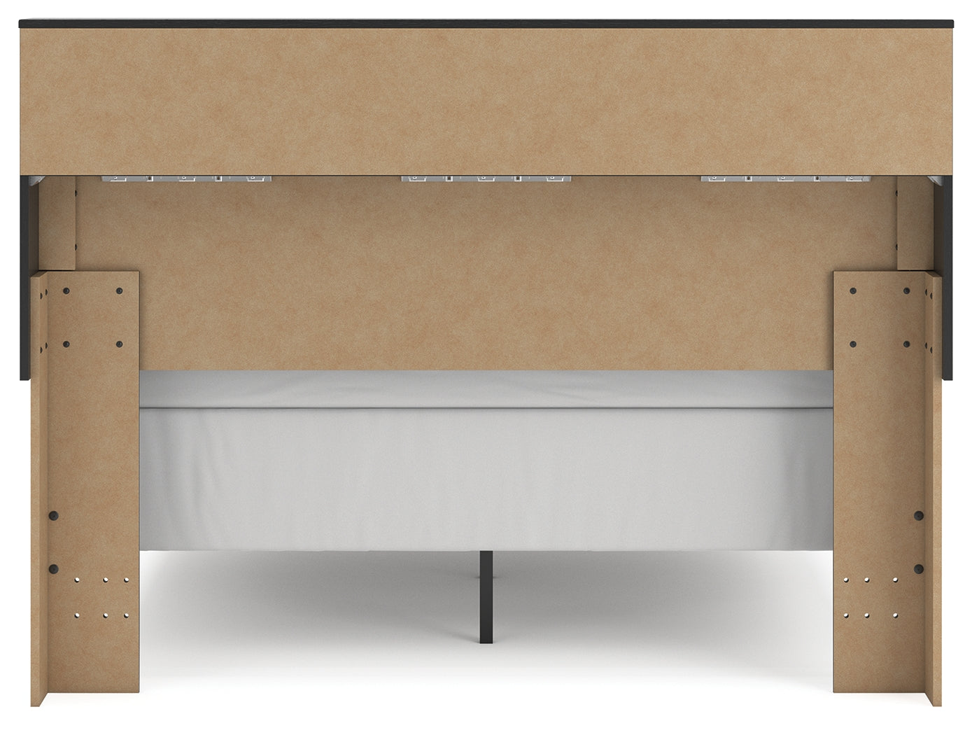Broachmyn Black/Gray Queen Bookcase Bed- Viva Furn