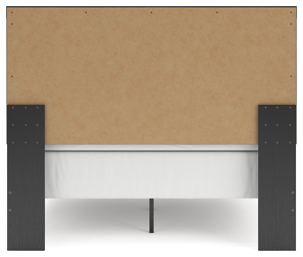 Broachmyn Black/Gray Queen Panel Bed- Viva Furn