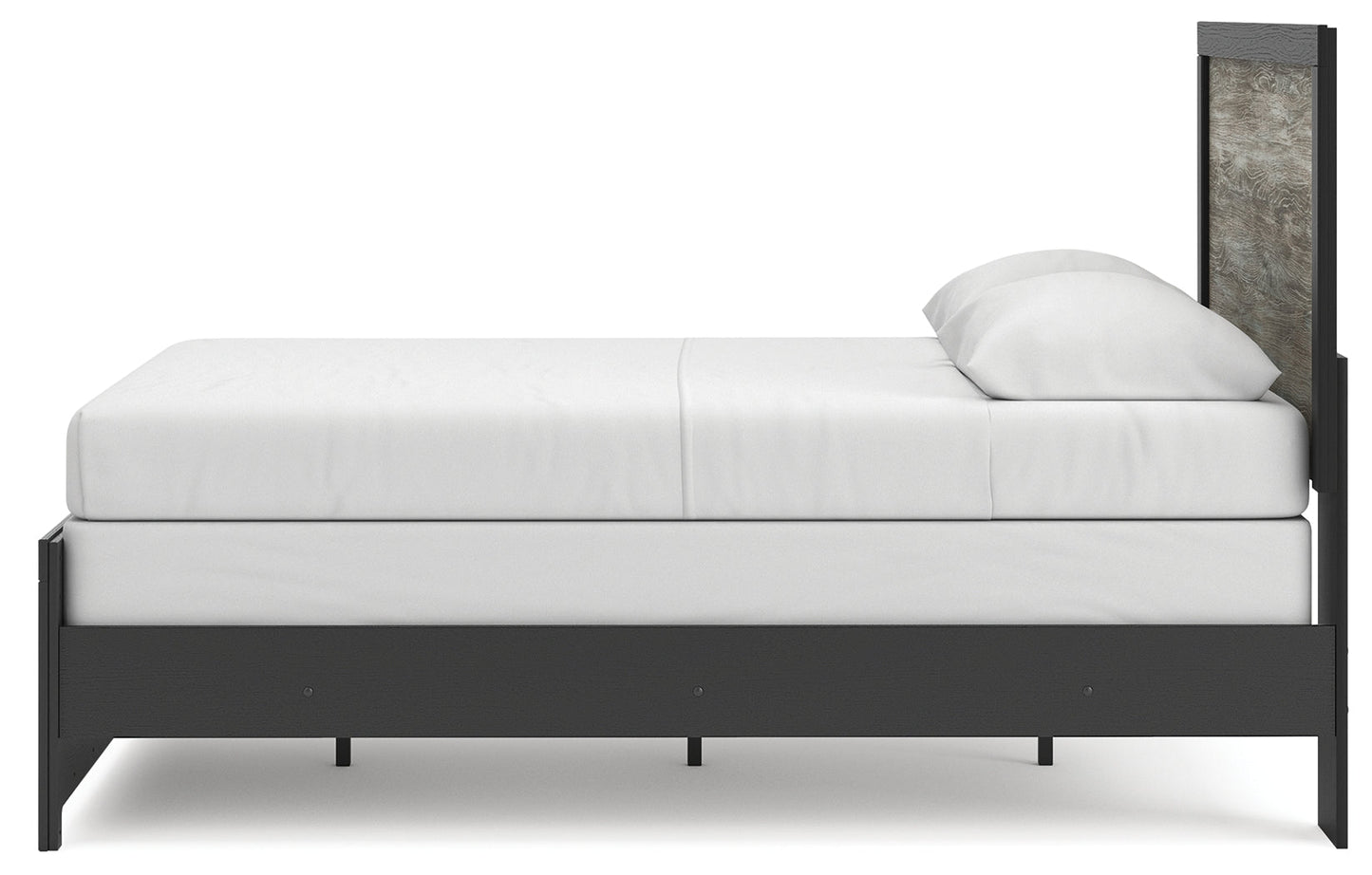 Broachmyn Black/Gray Queen Panel Bed- Viva Furn