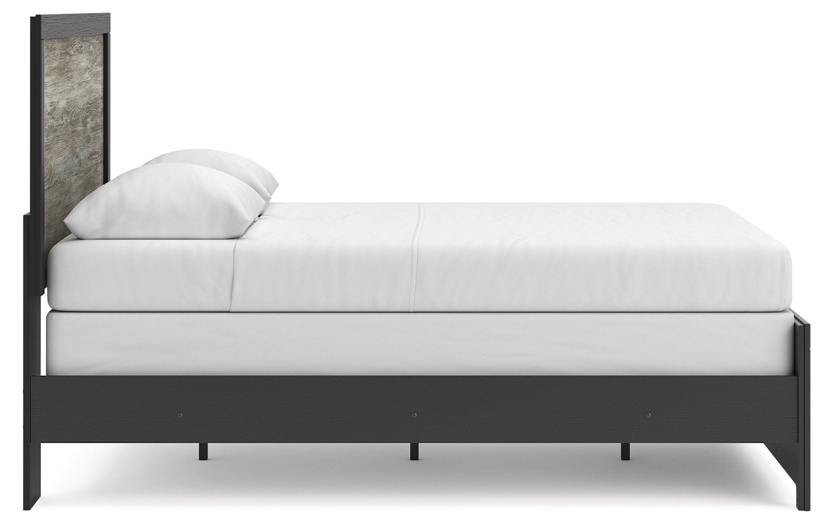 Broachmyn Black/Gray Queen Panel Bed- Viva Furn