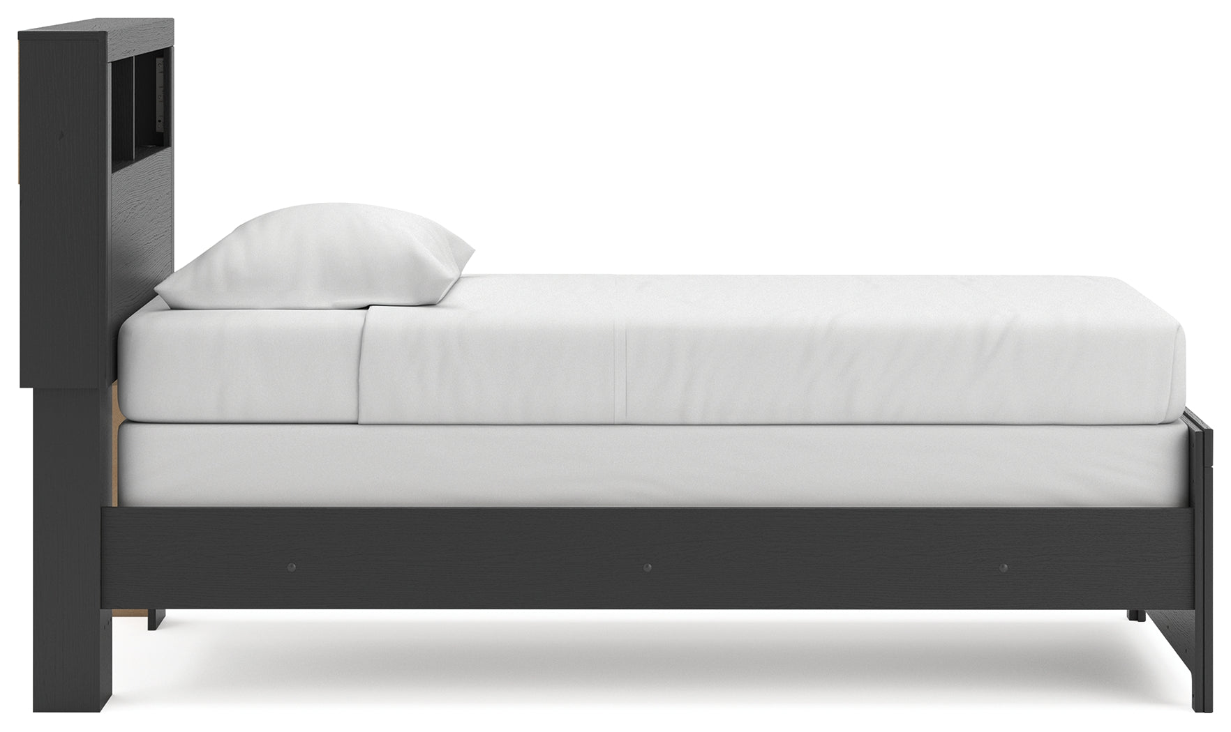 Broachmyn Black/Gray Twin Bookcase Bed- Viva Furn