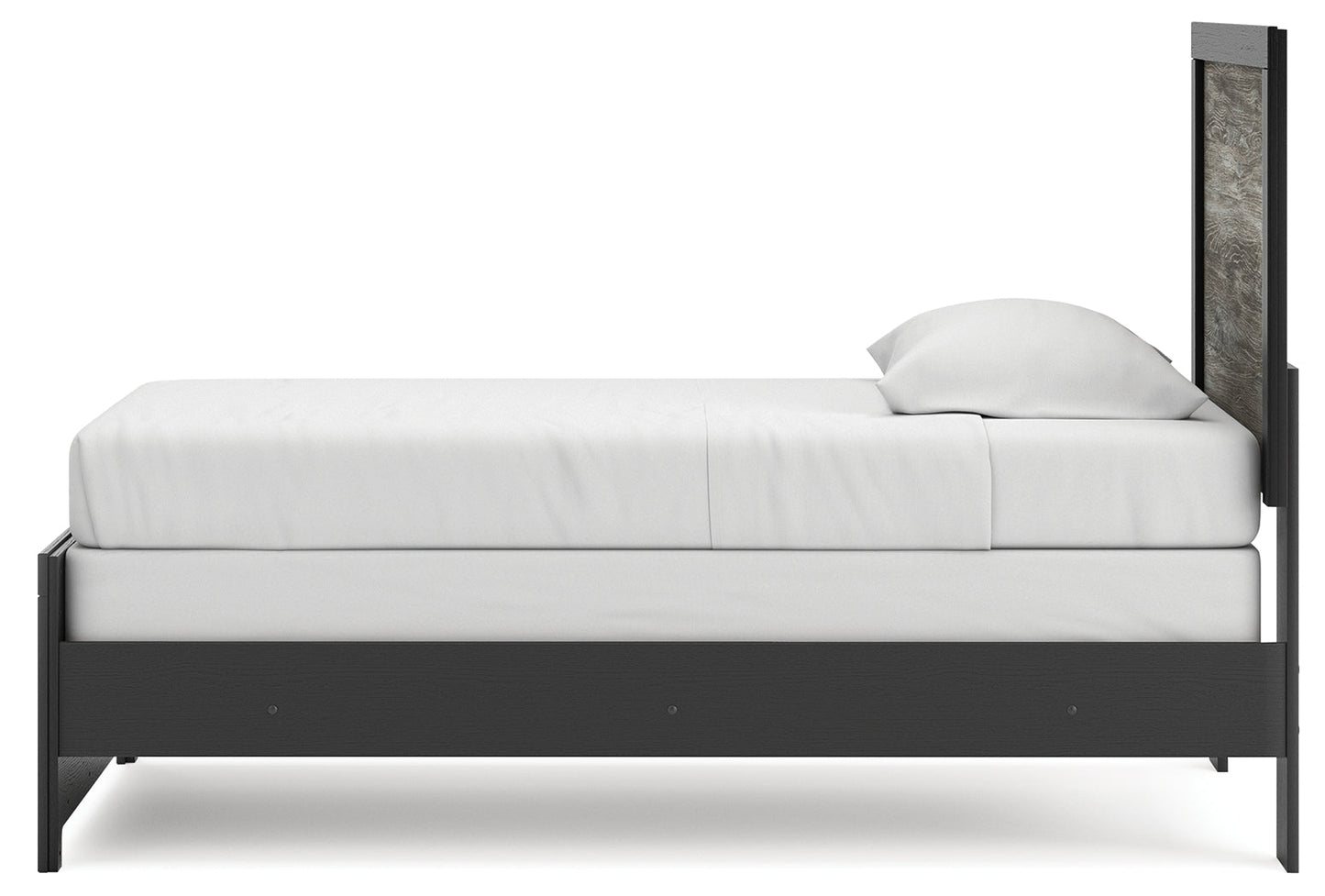 Broachmyn Black/Gray Twin Panel Bed- Viva Furn