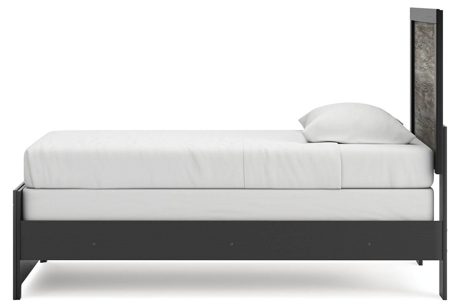 Broachmyn Black/Gray Twin Panel Bed- Viva Furn