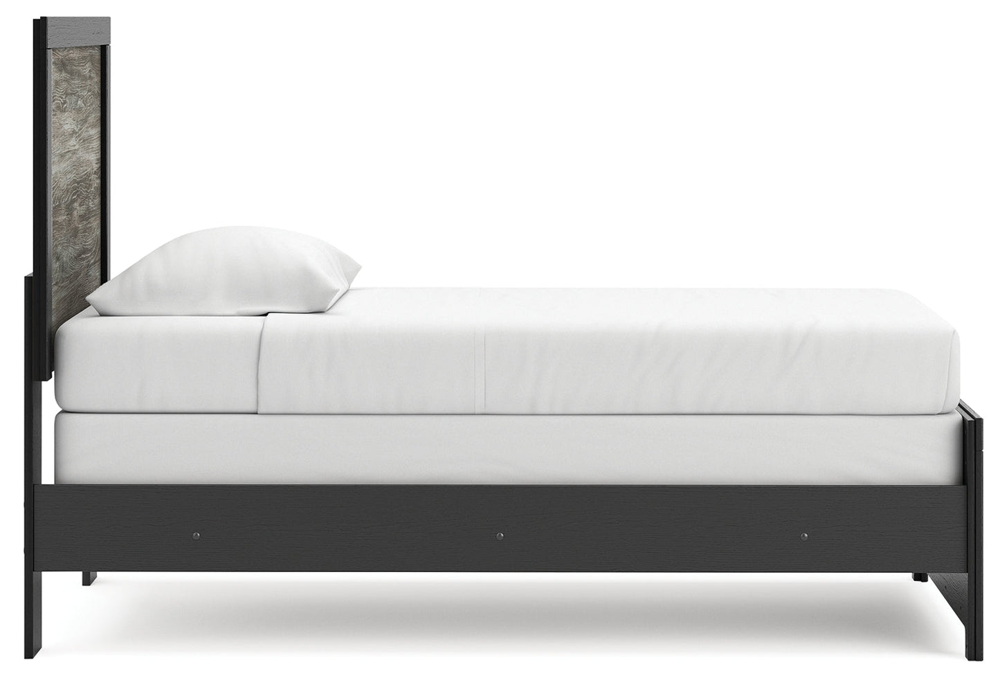 Broachmyn Black/Gray Twin Panel Bed- Viva Furn