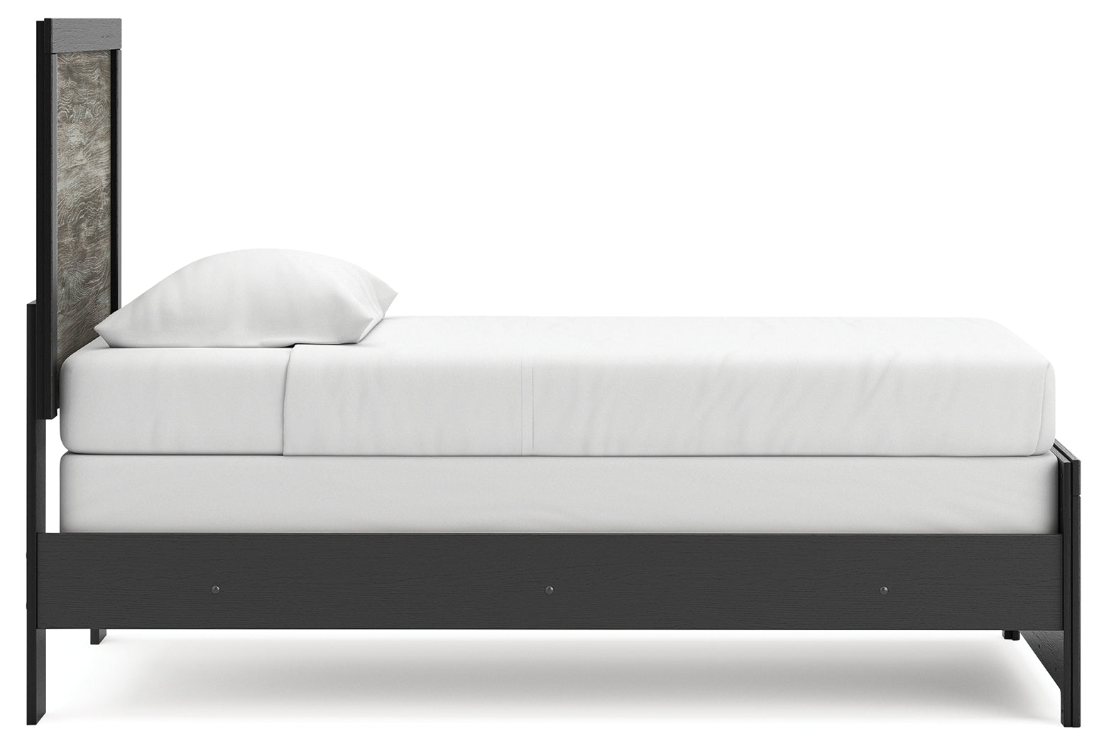 Broachmyn Black/Gray Twin Panel Bed- Viva Furn