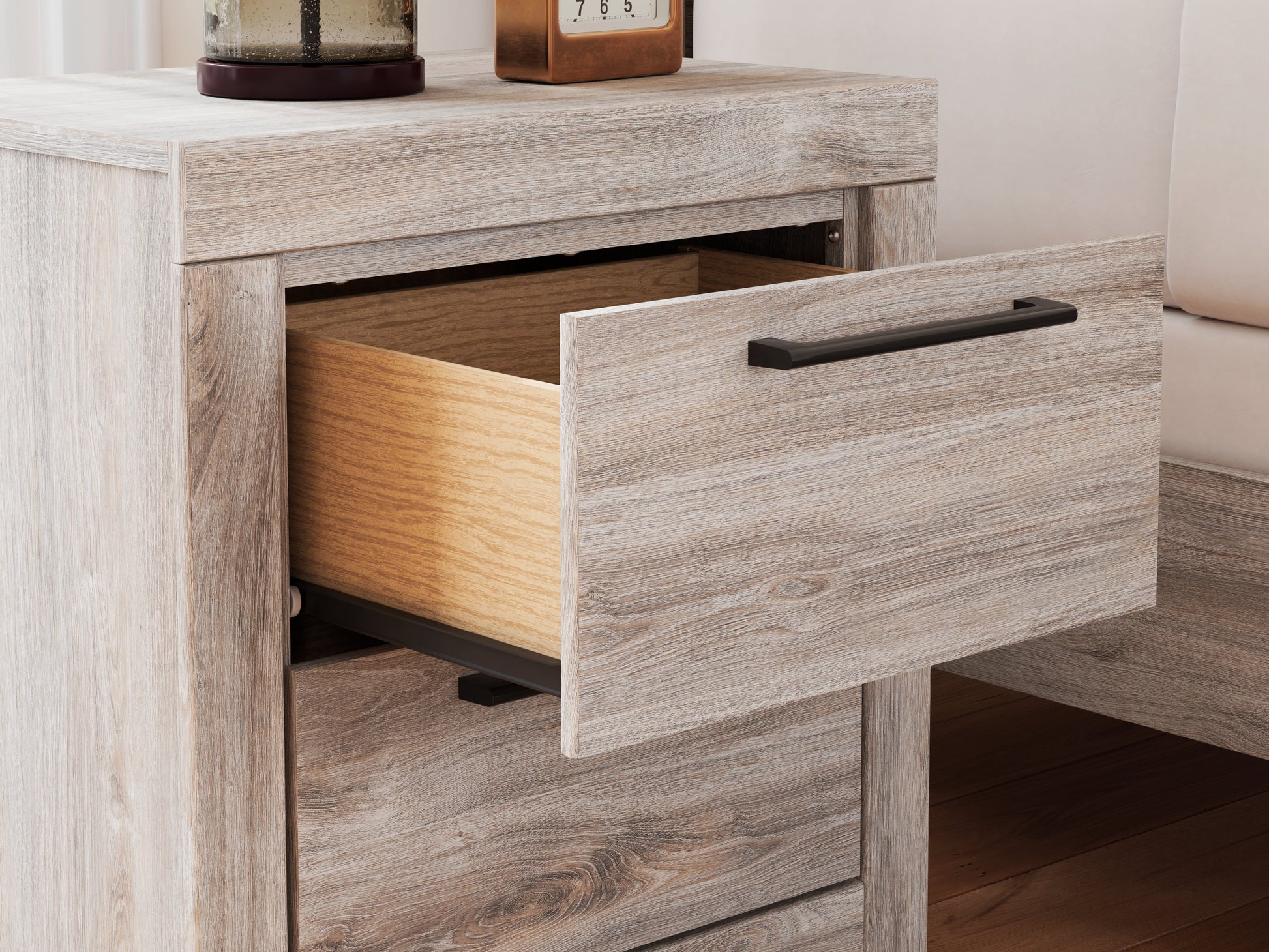 Broachmyn Gray Nightstand- Viva Furn