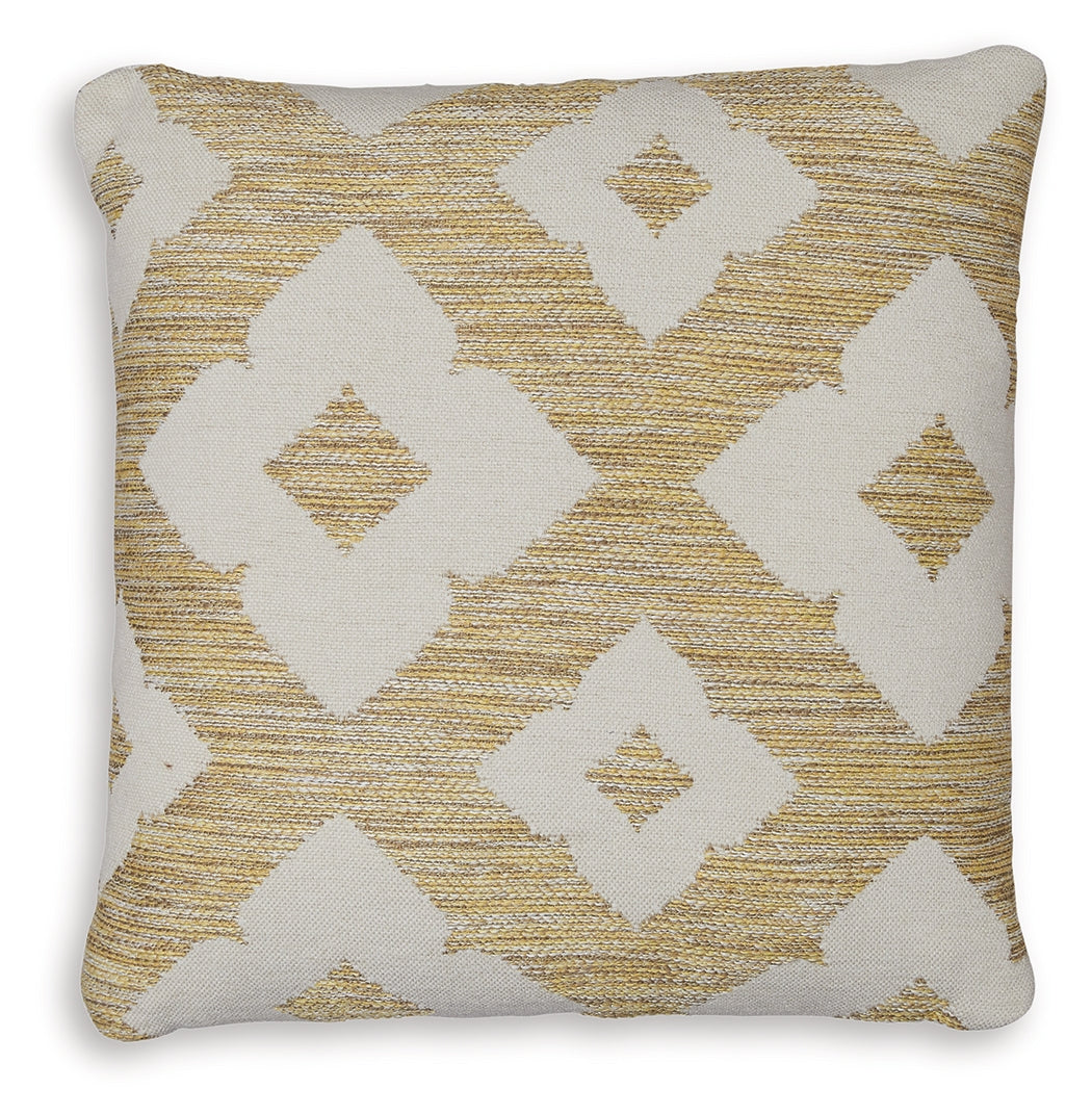 Brockner Next-Gen Nuvella Brown/Yellow Pillow- Viva Furn