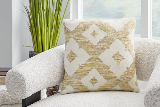 Brockner Next-Gen Nuvella Brown/Yellow Pillow- Viva Furn