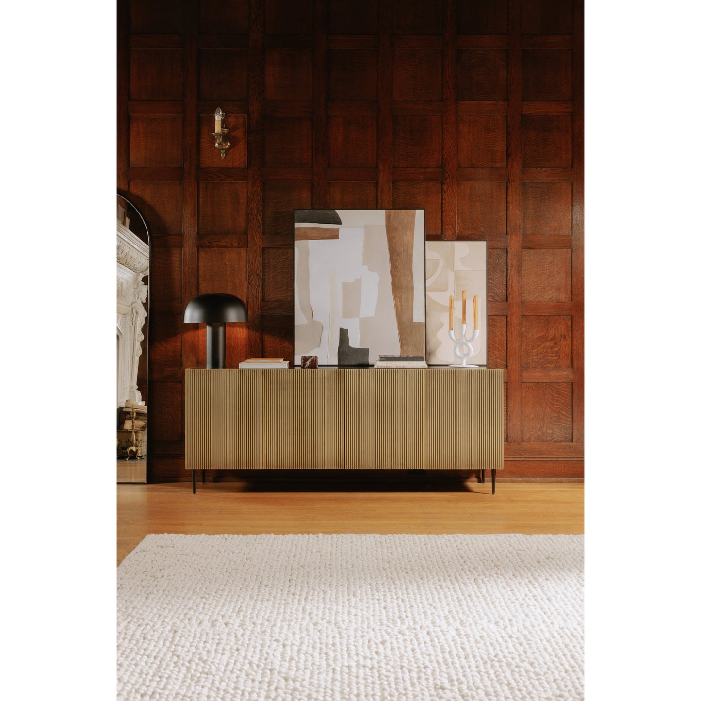 Brogan Antique Brass Sideboard - Ornate Home