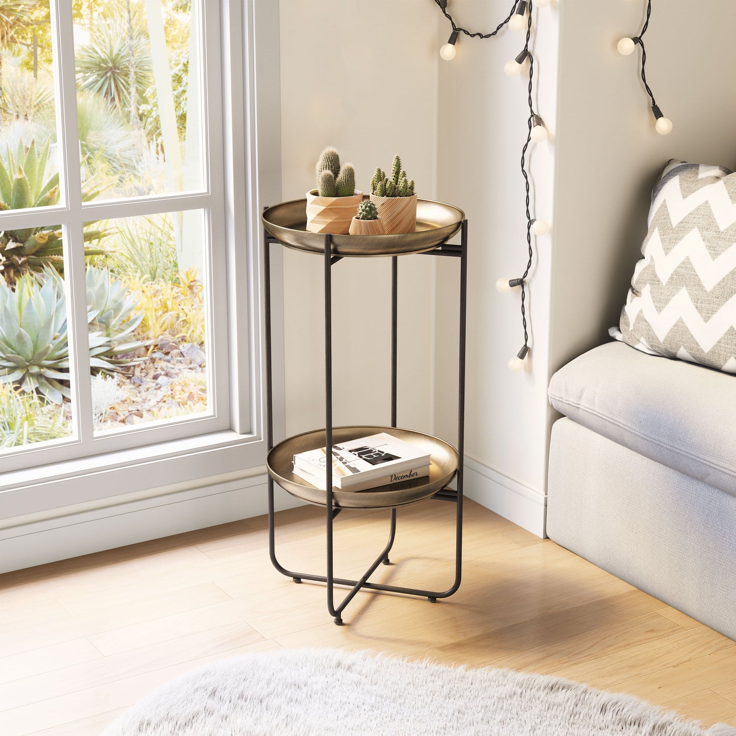 Bronson Bronze Accent Table - Ornate Home