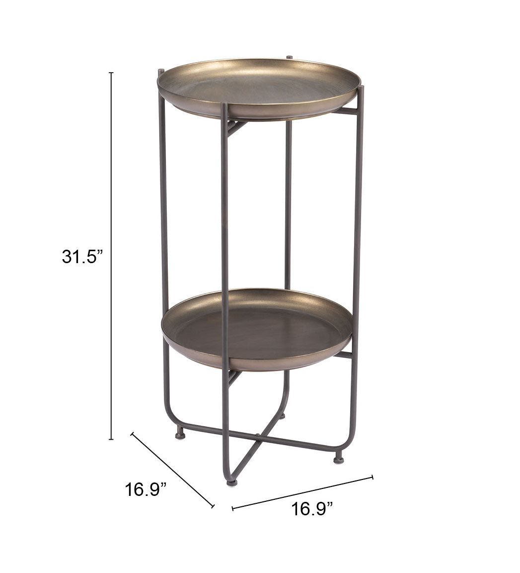 Bronson Bronze Accent Table - Ornate Home