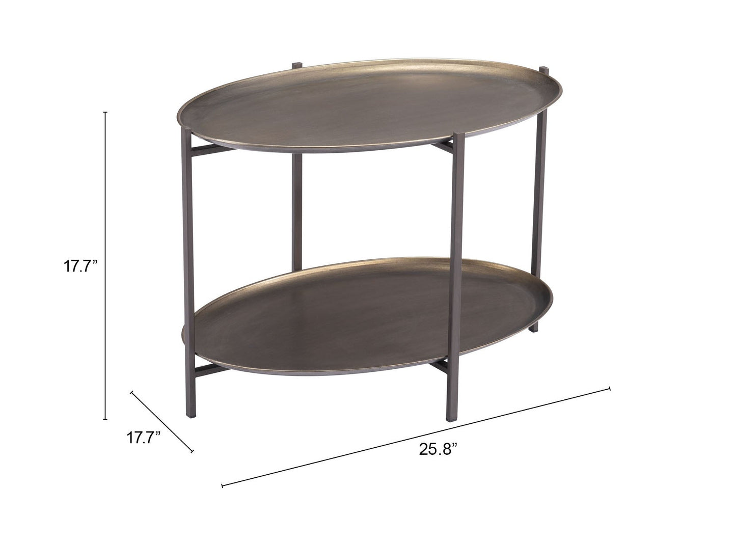 Bronson Bronze Coffee Table - Ornate Home
