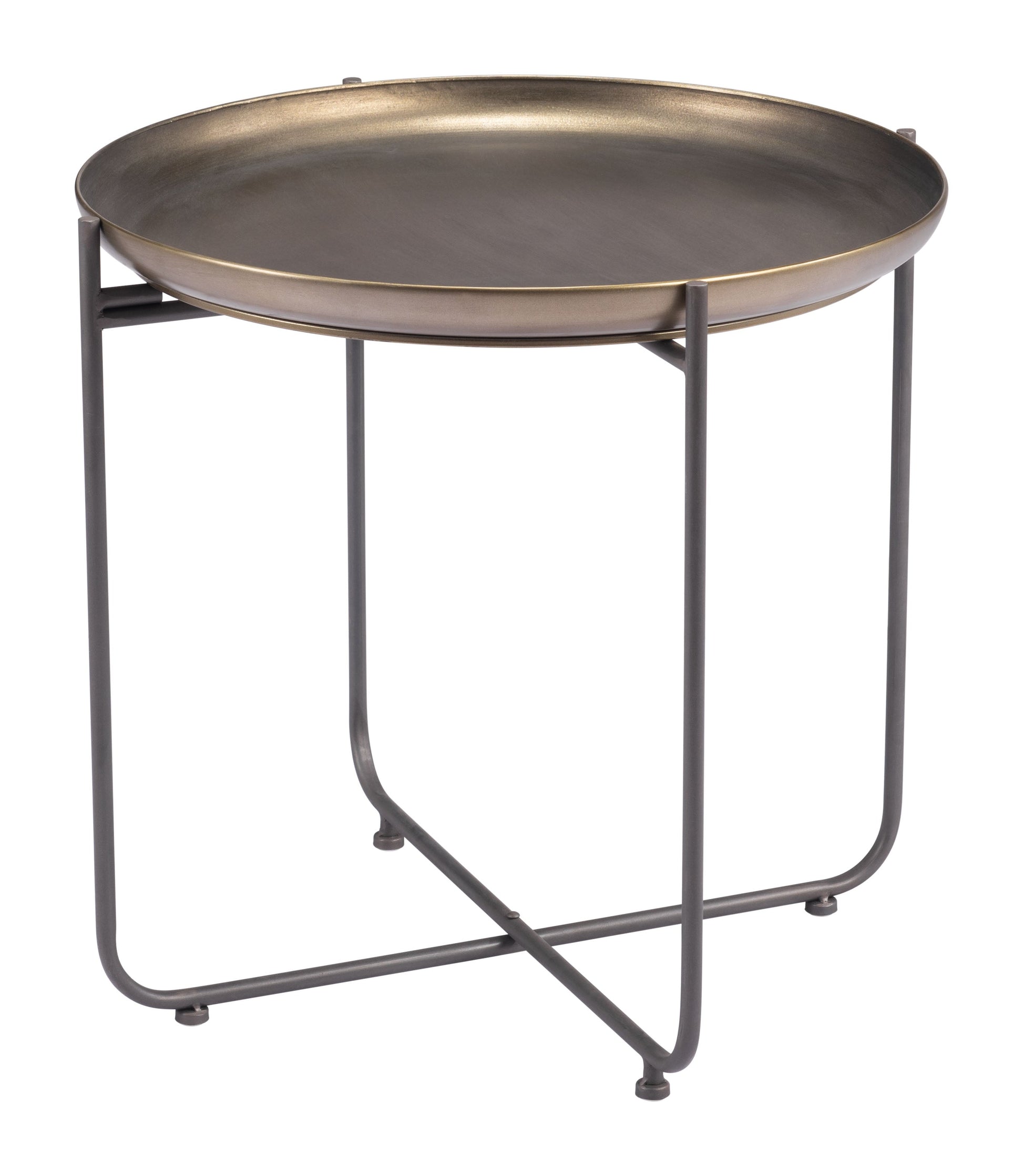 Bronson Bronze Side Table - Ornate Home