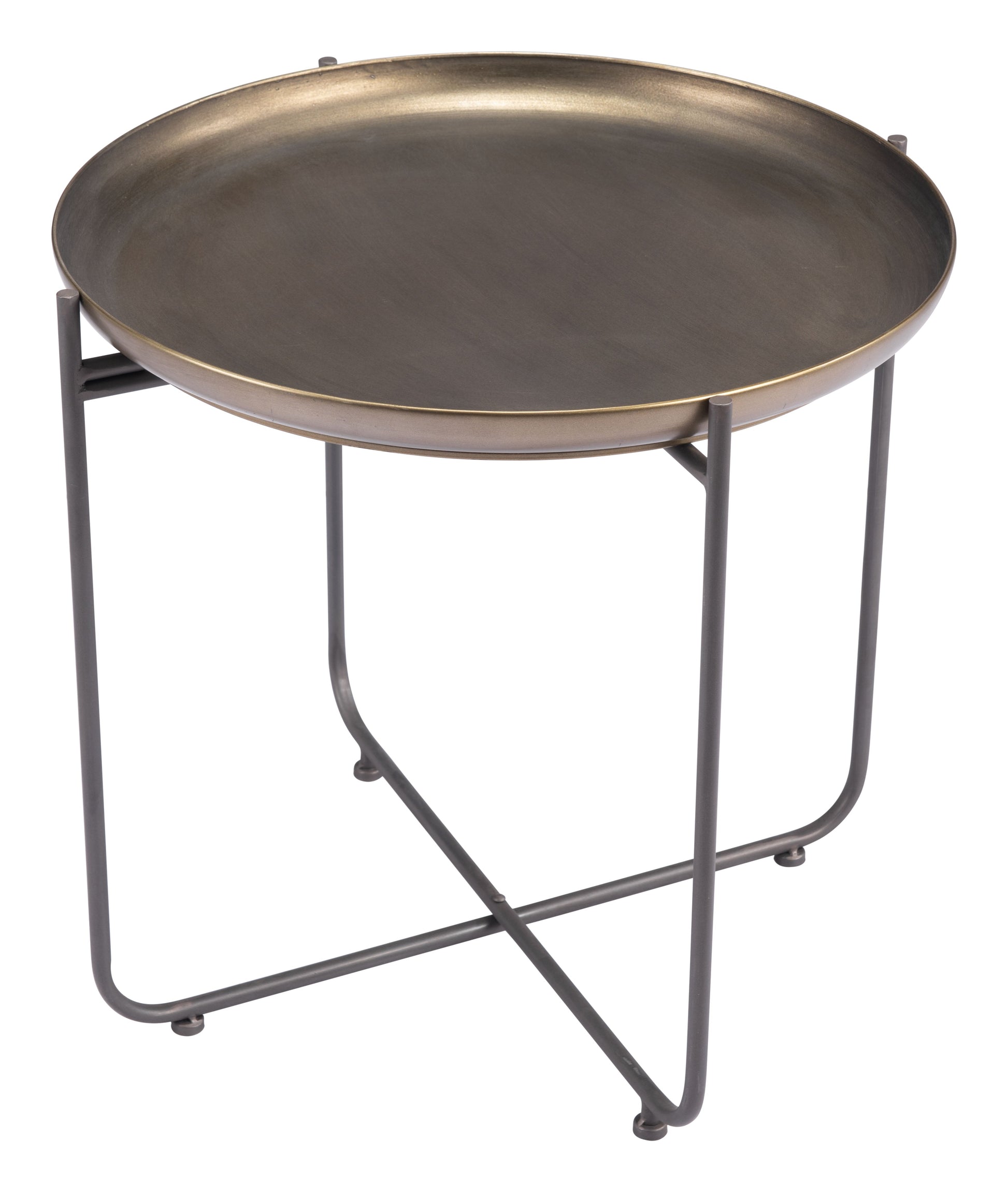 Bronson Bronze Side Table - Ornate Home