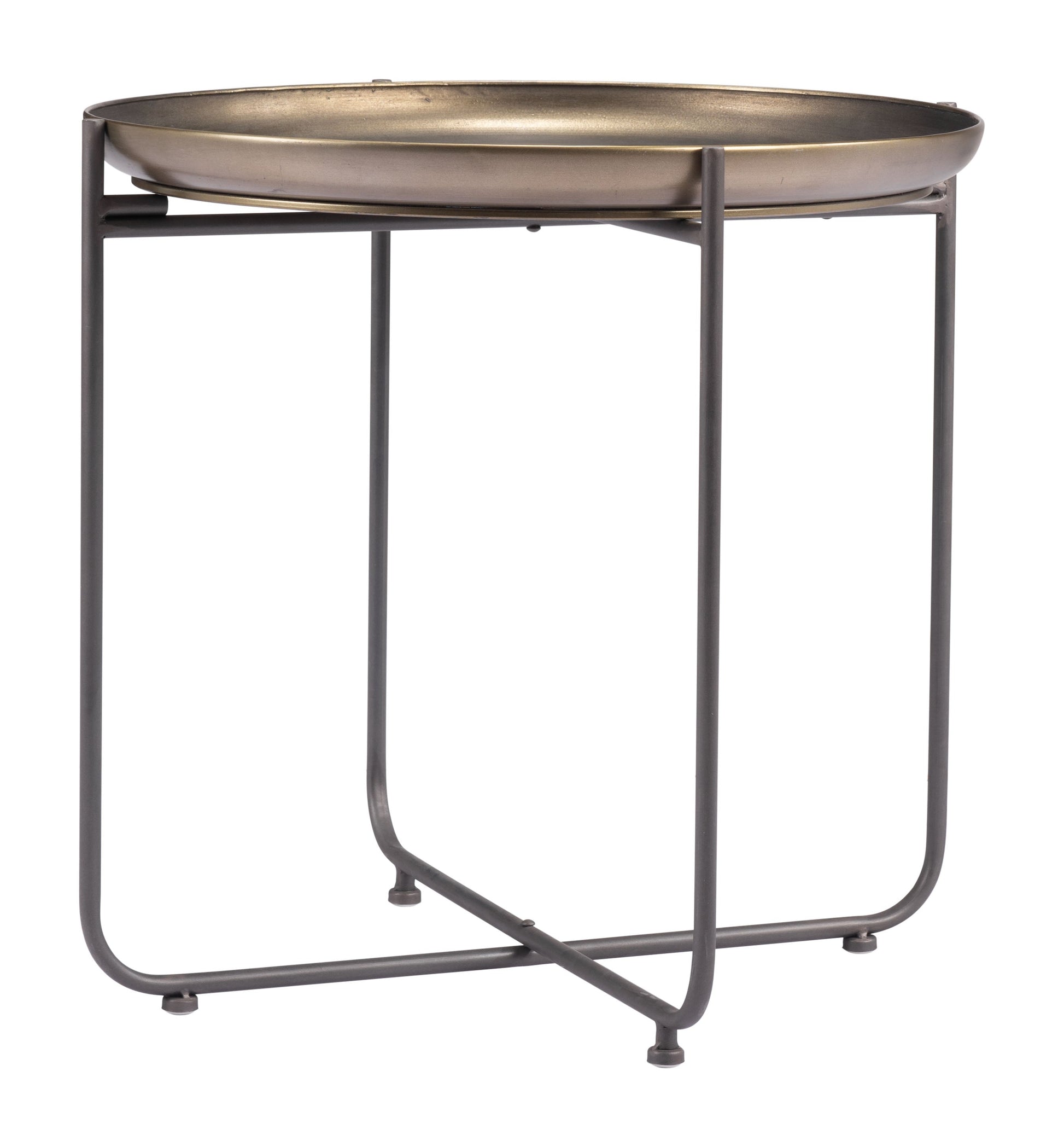 Bronson Bronze Side Table - Ornate Home