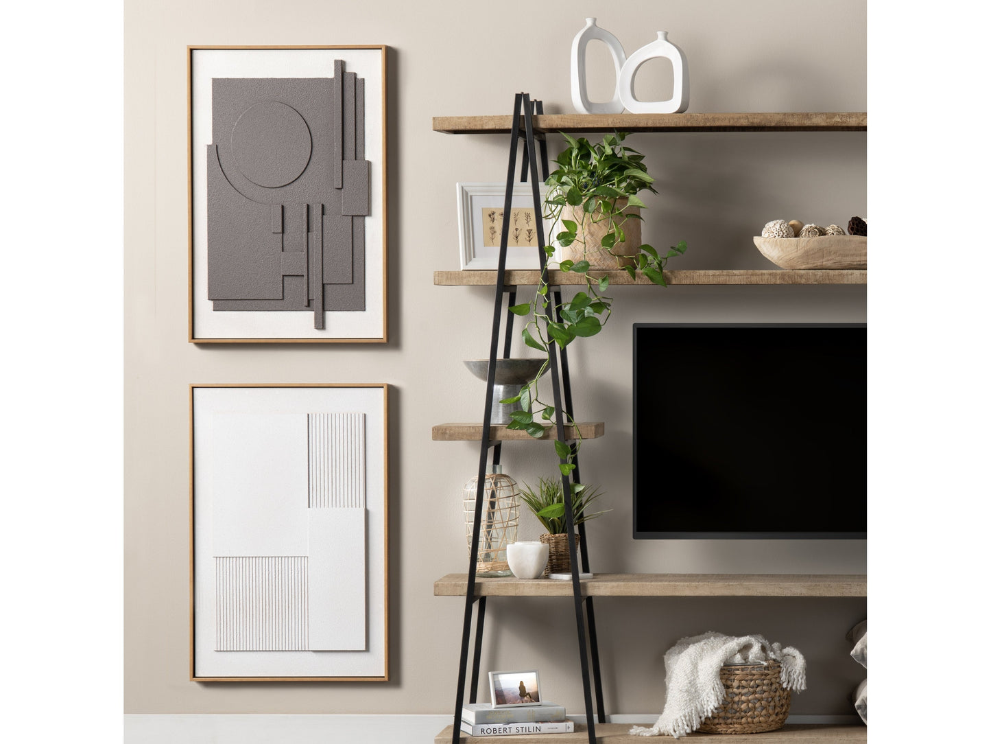 Brookeridge 2 Brown/Natural Wall Art - Ornate Home