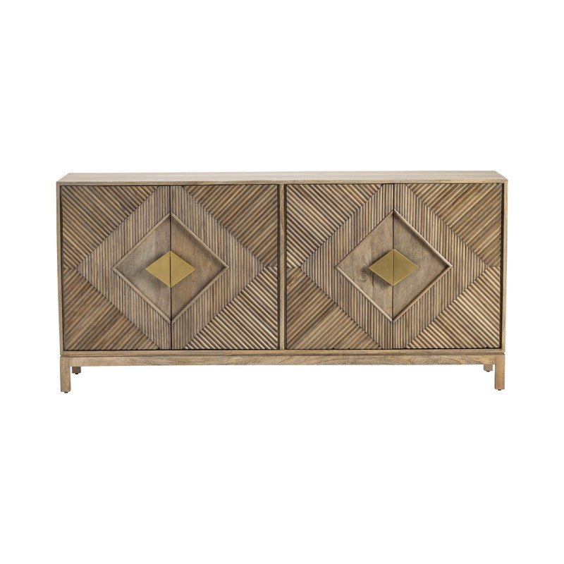 Brookline Brown/Gold Sideboard - Ornate Home