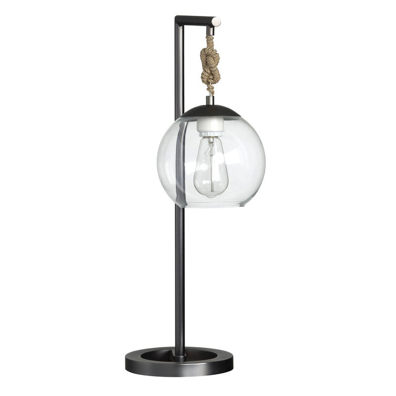Brooks Grey/Transparent Table Lamp (Set of 2) - Ornate Home