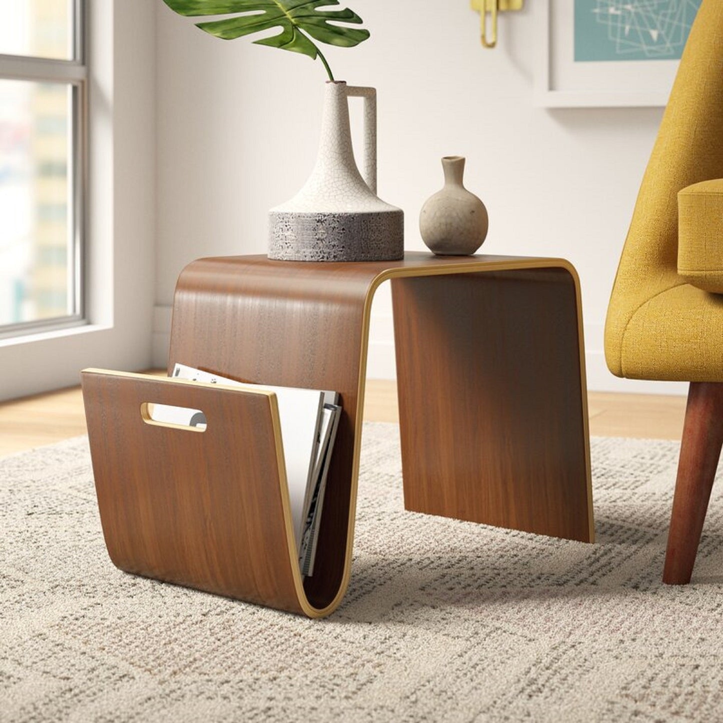 Brookside End Table in Walnut - Ornate Home