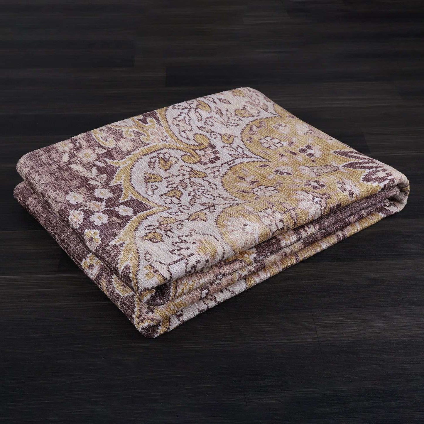 Rain Yellow/Brown Modern Bohemian NonSlip Indoor Area Rugs - Ornate Home