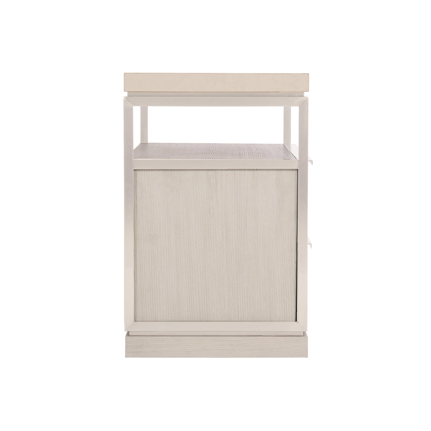 Bryne Tarnished Nickel/Bone Nightstand - Ornate Home
