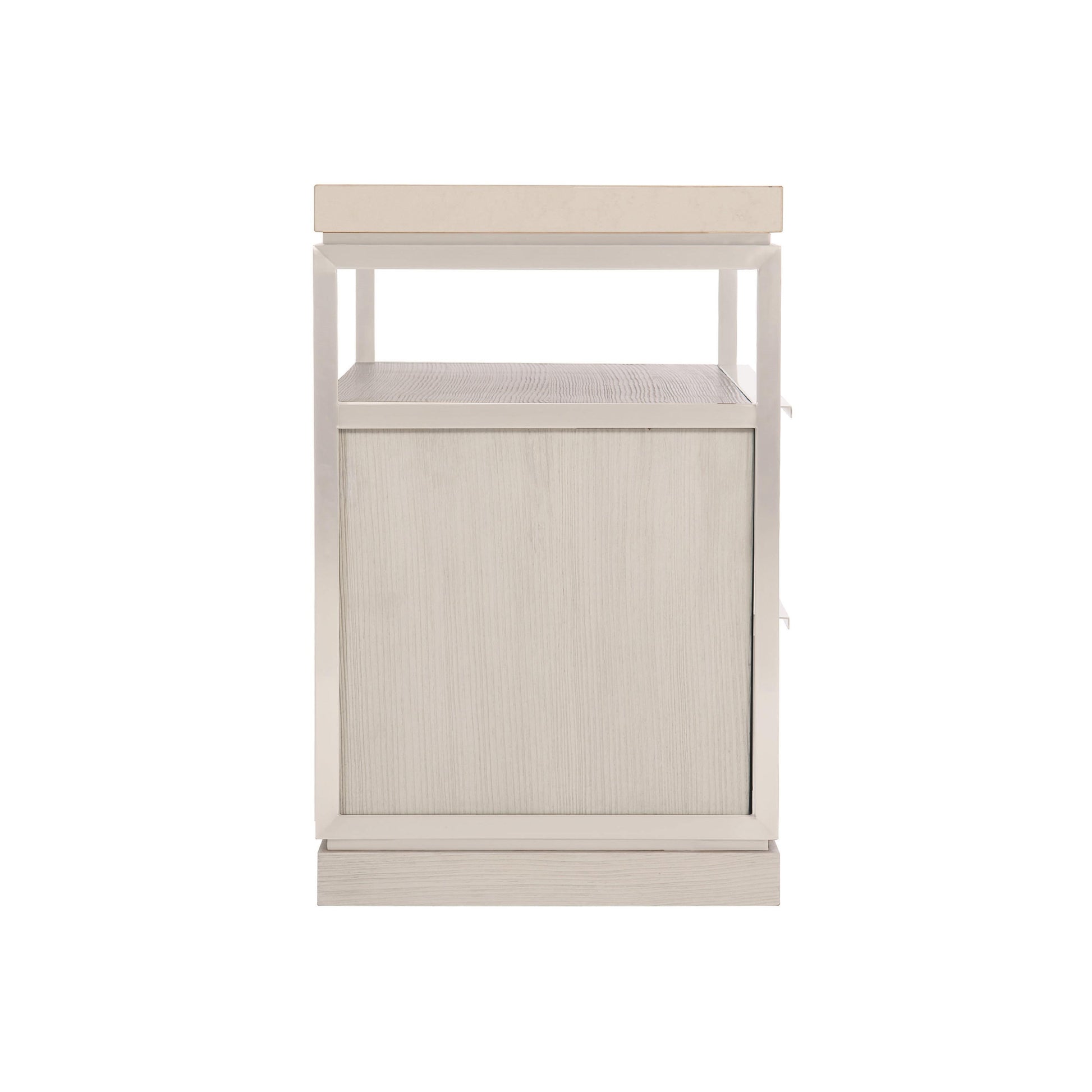 Bryne Tarnished Nickel/Bone Nightstand - Ornate Home