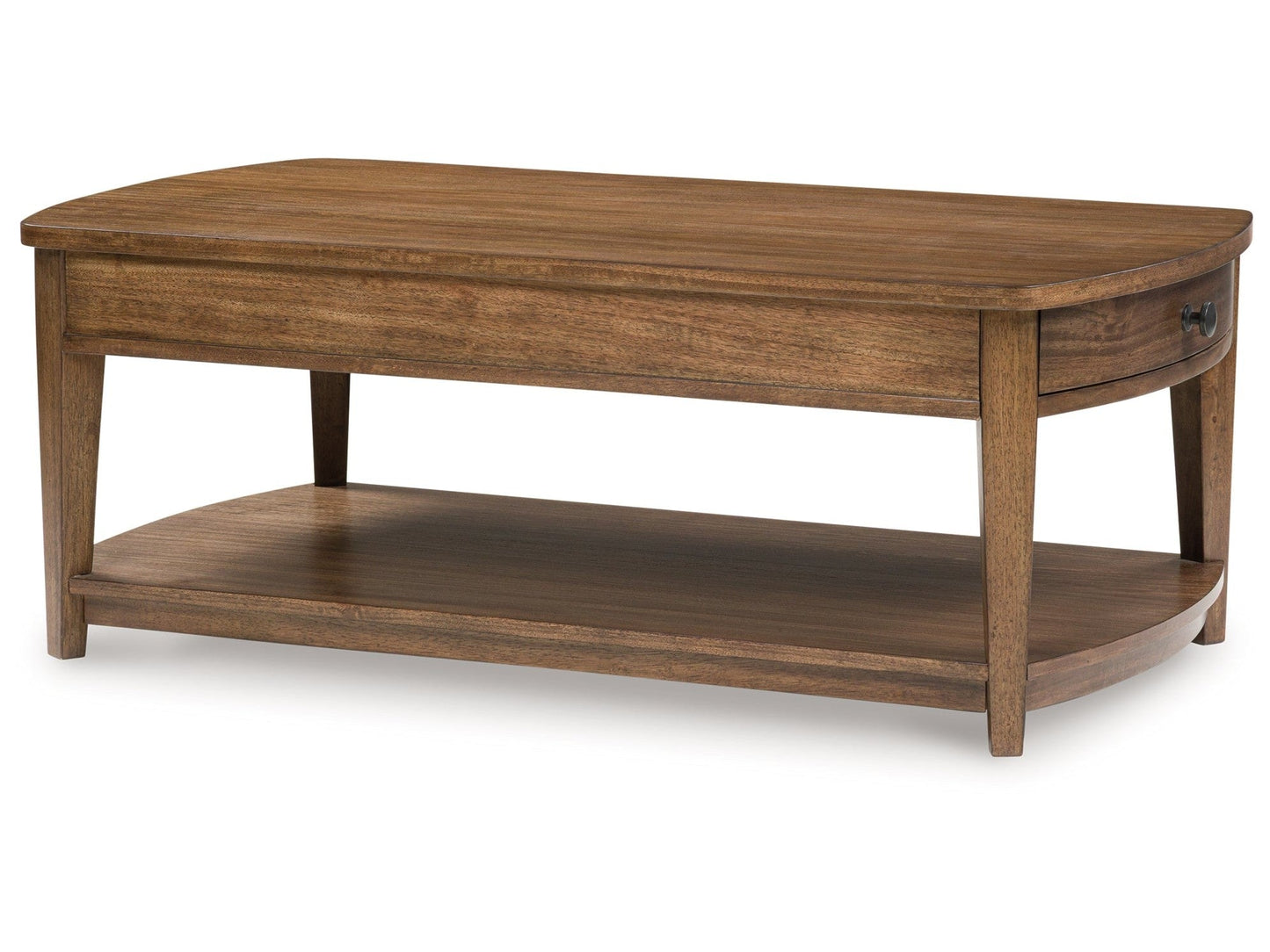 Burkbyer Brown Rectangular Cocktail Table- Viva Furn