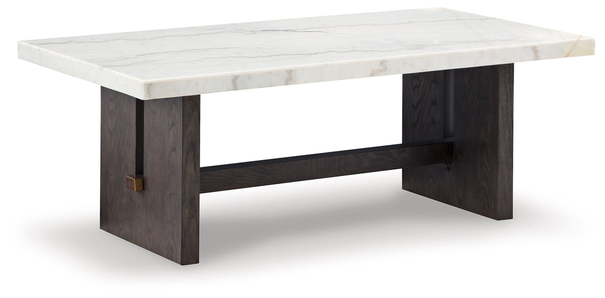 Burkhaus White Coffee Table and 2 Ends - Ornate Home