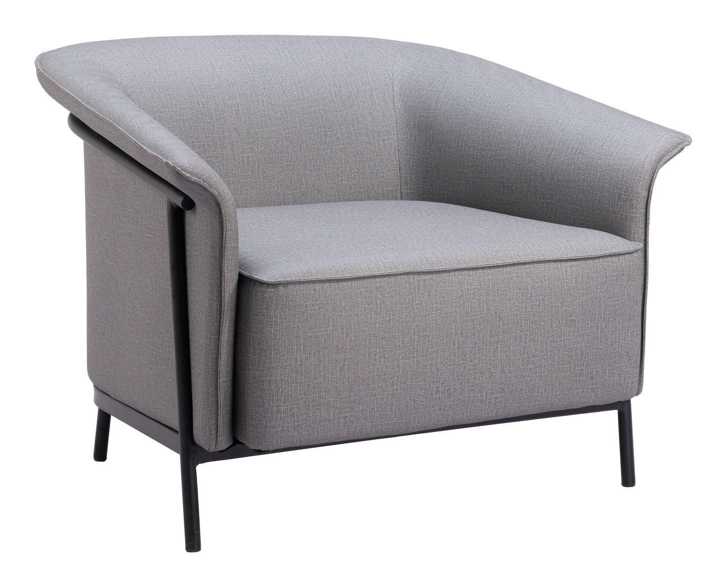 Burry Slate Gray Accent Chair - Ornate Home