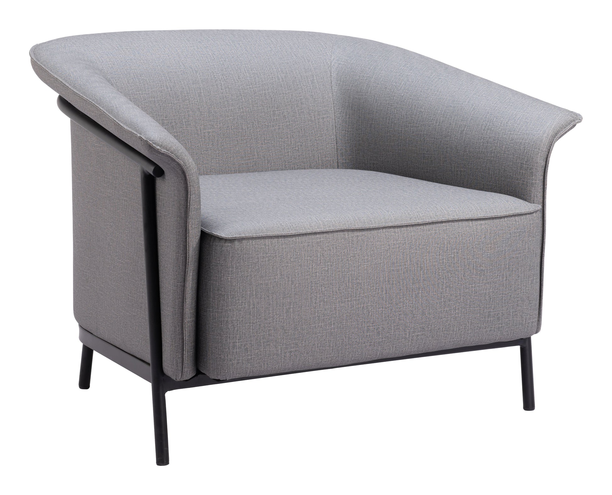 Burry Slate Gray Accent Chair - Ornate Home