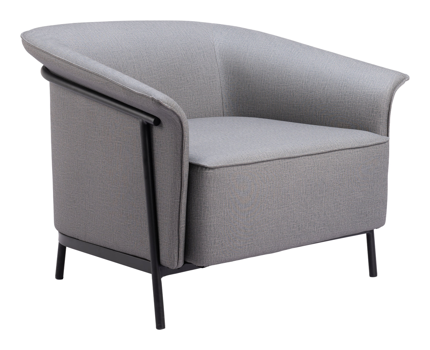 Burry Slate Gray Accent Chair - Ornate Home