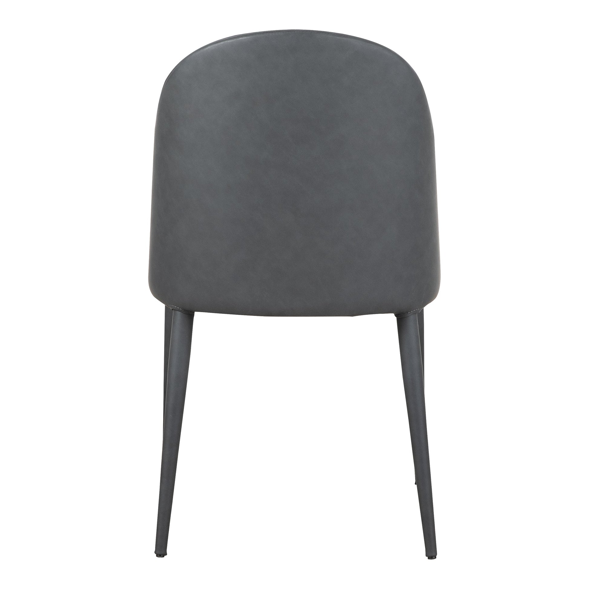 Burton Black Fade Vegan Leather Dining Chair (Set of 2) - Ornate Home