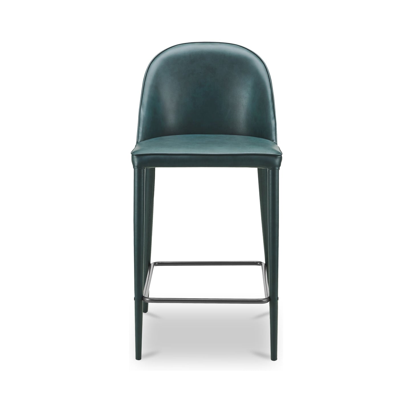 Burton Dark Teal Vegan Leather Counter Stool - Ornate Home