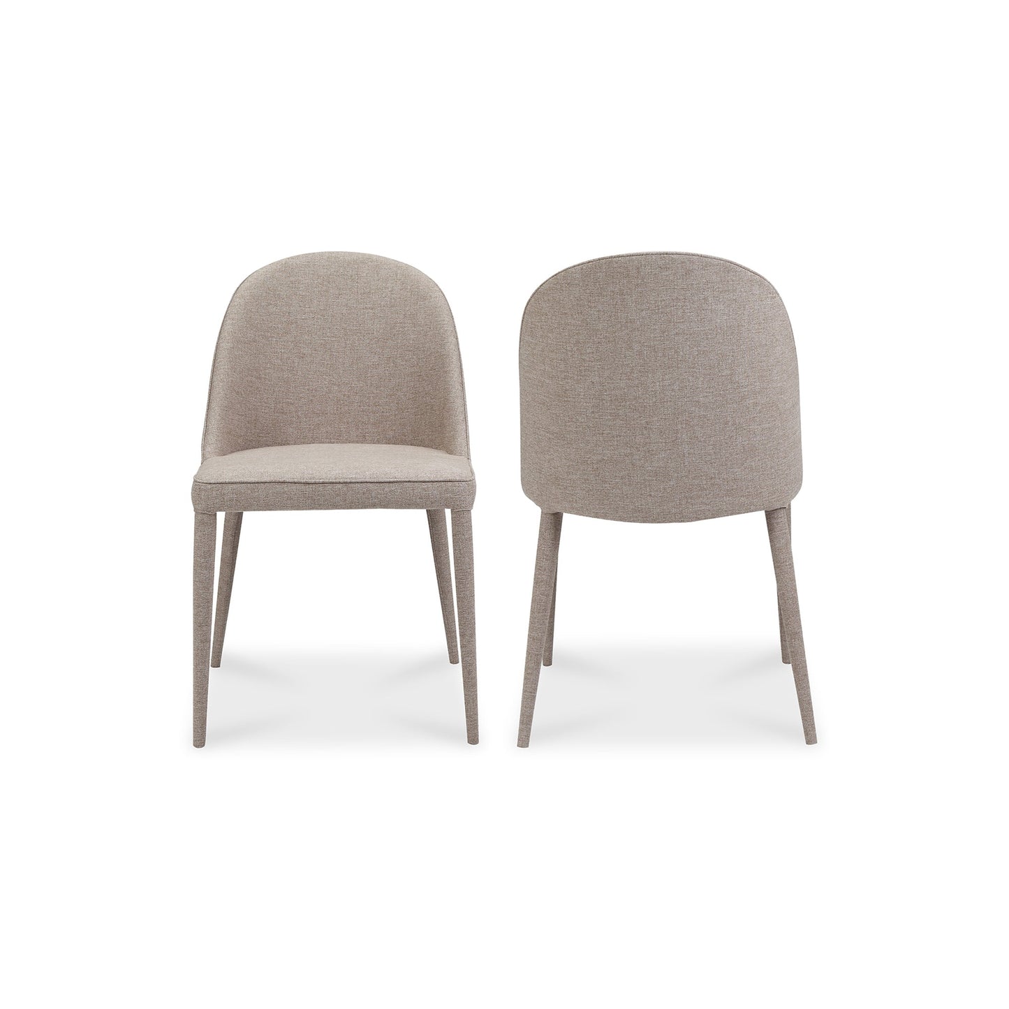 Burton Light Grey Dining Chair (Set of 2) - Ornate Home