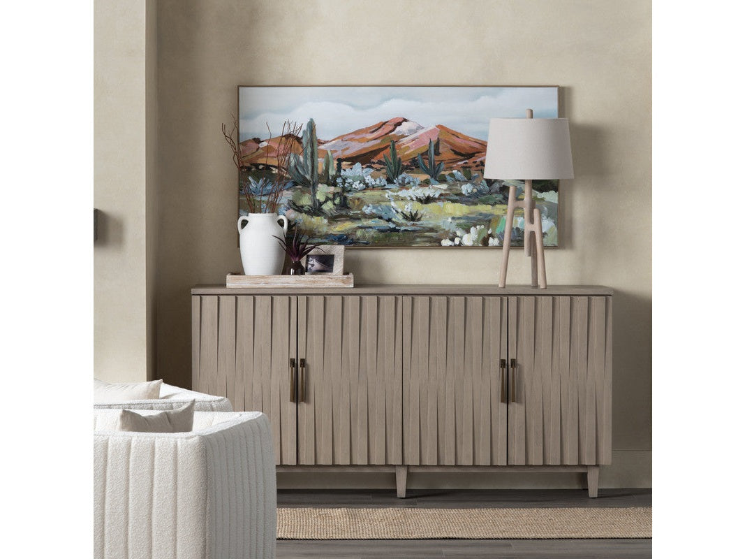 Butler Tan Four-Door Sideboard - Ornate Home