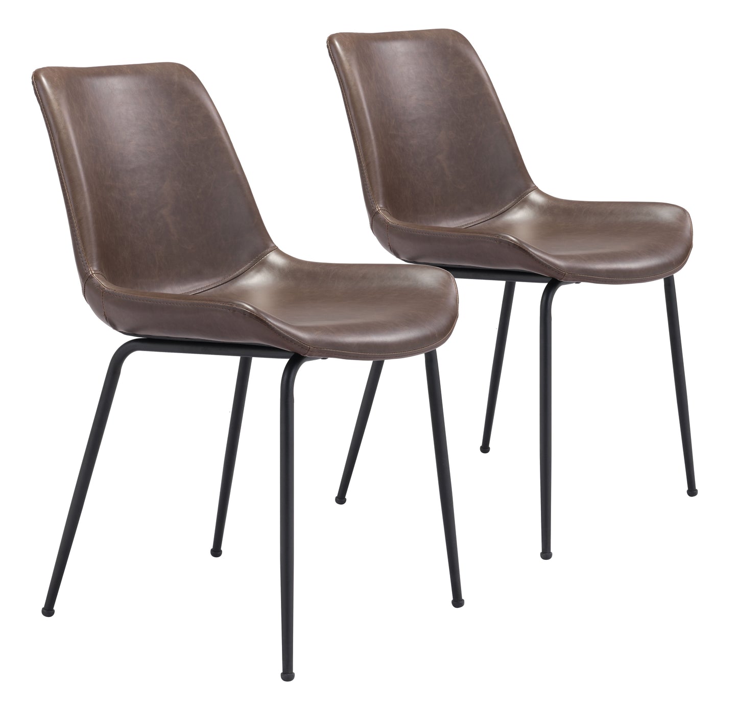 Byron Brown Dining Chair (Set of 2) - Ornate Home