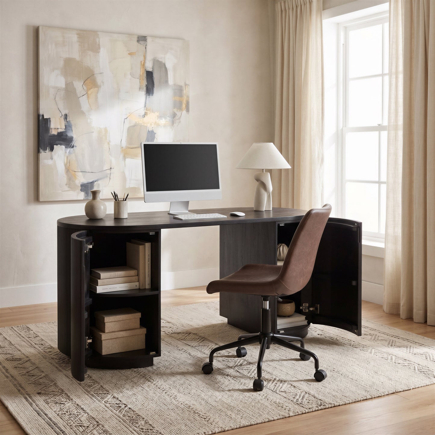 Byron Brown Office Chair - Ornate Home