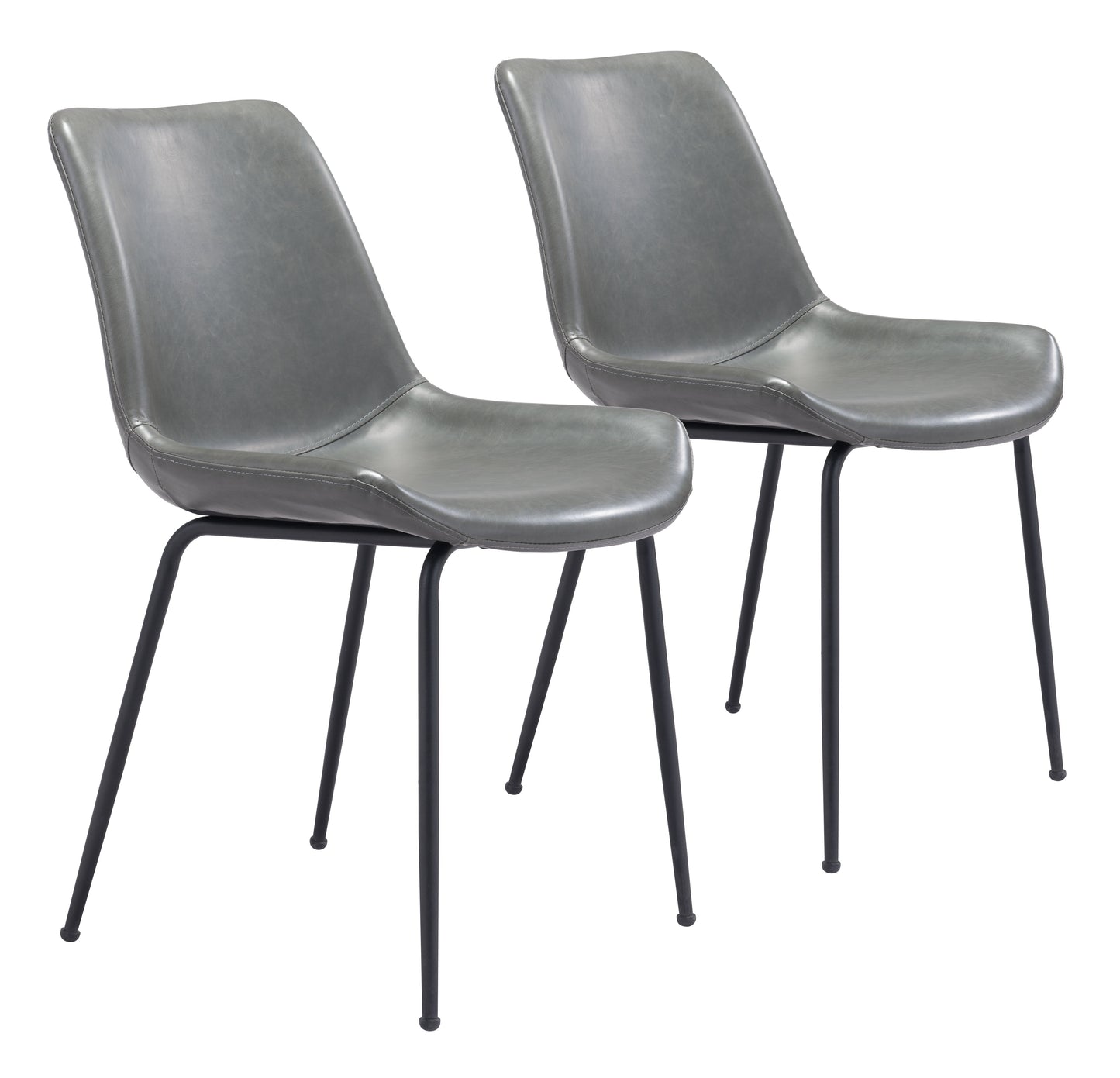 Byron Gray Dining Chair (Set of 2) - Ornate Home