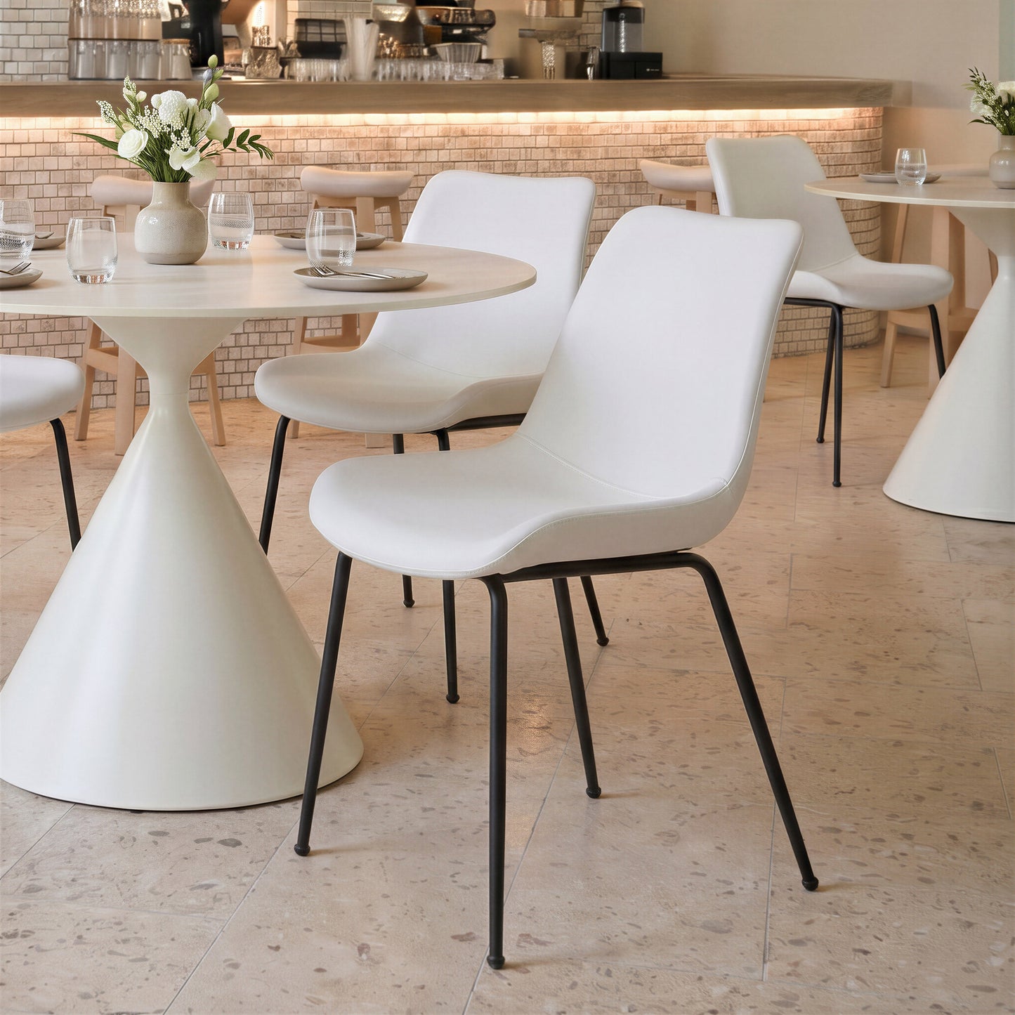 Byron White Dining Chair (Set of 2) - Ornate Home