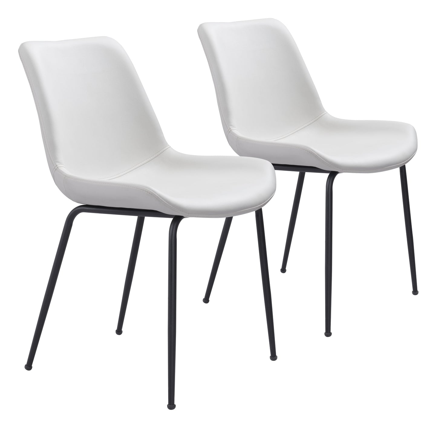 Byron White Dining Chair (Set of 2) - Ornate Home