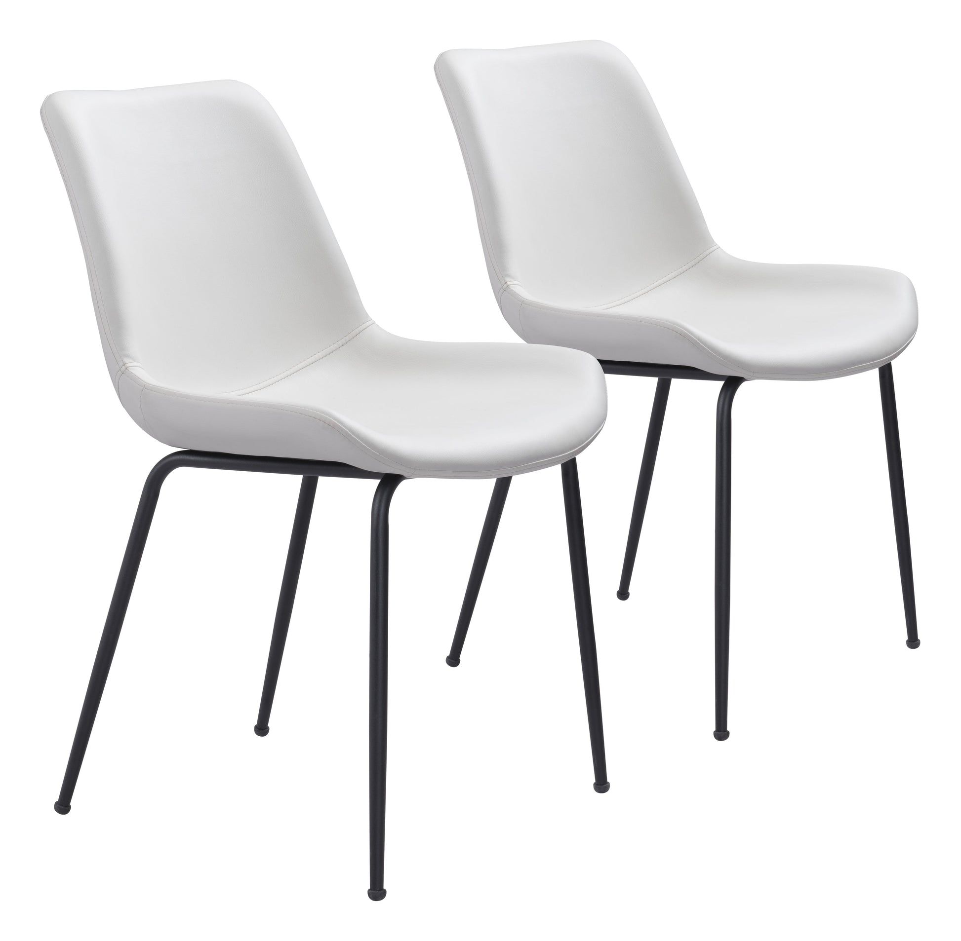 Byron White Dining Chair (Set of 2) - Ornate Home