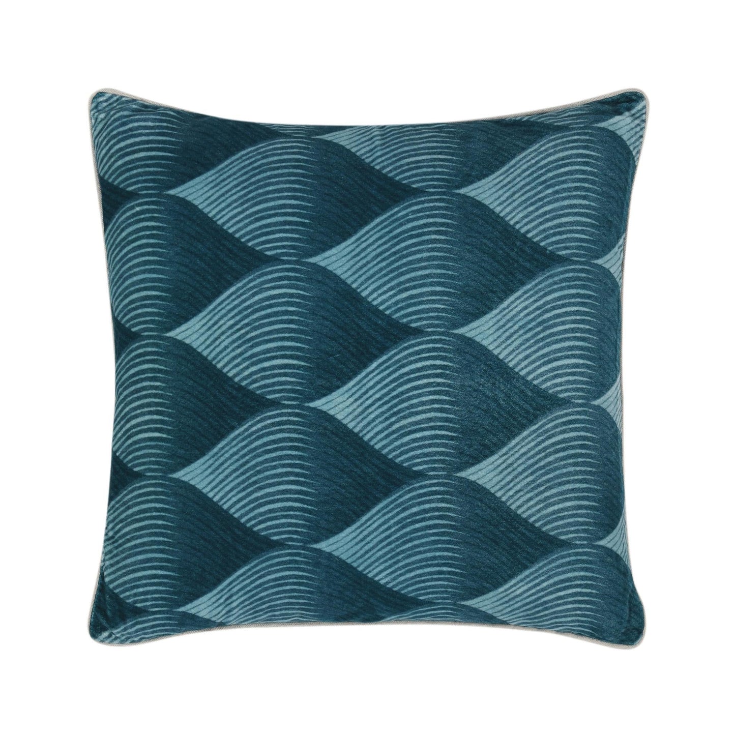 CA Scala Sea Glass Blue 22x22 Throw Pillow (Set of 2) - Ornate Home